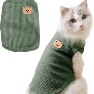 Waffle Knit Cat & Dog T Shirt for Small Dogs